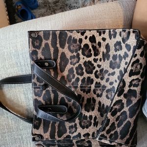 leopard print purse